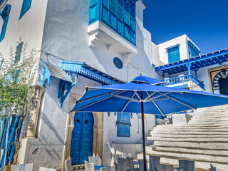 The village of Sidi Bou Said, Carthage, Tunisia