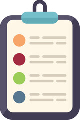 Customer clipboard icon flat vector. Crm data. Platform system isolated
