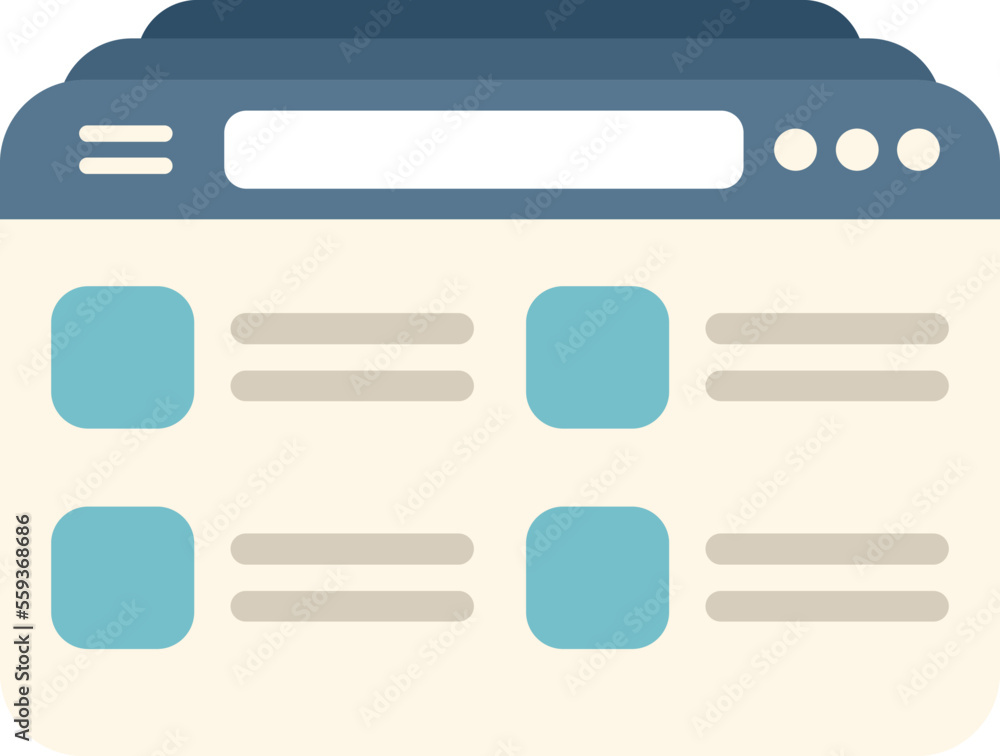Poster web customer database icon flat vector. crm data. client software isolated