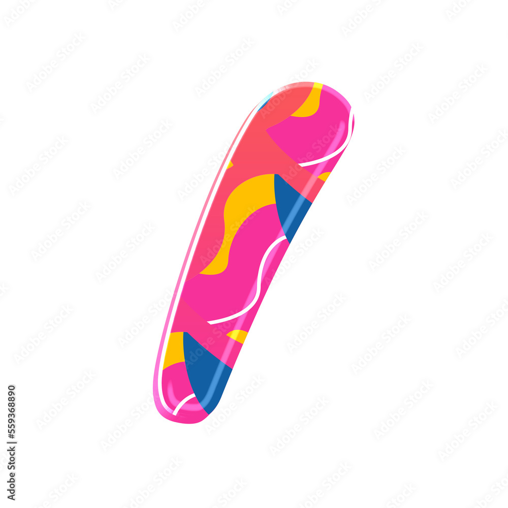 Poster colorful pink party alphabet set, includes font or letters in both uppercase and lowercase, numbers,