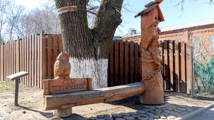 Vladimir, Russia April 04, 2022: urban landscape in Vladimir