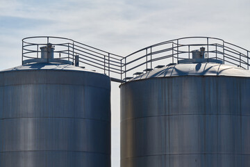 container tanks under sky