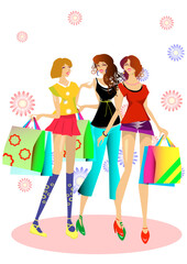 女性、ショッピング、ファッション