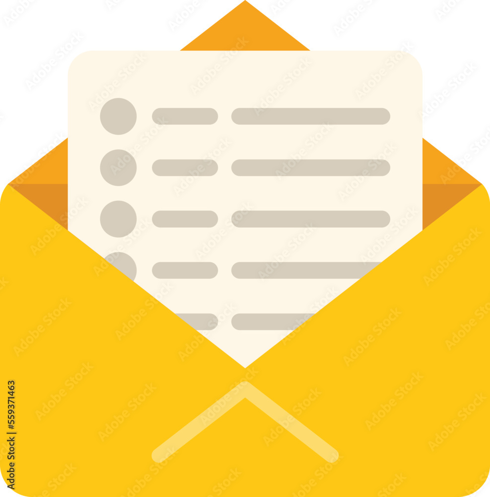 Poster mail database icon flat vector. platform system. account strategy isolated