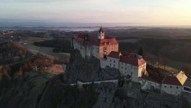 Castle Riegersburg in Austria Drone Footage
