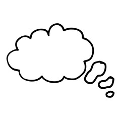 Speech doodle logo icon sign. Bubbles balloon element. Hand drawn sketch Cartoon abstract design style