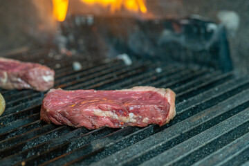 grilled meat and vegetables on grill