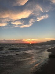 Obraz premium sunset on the beach