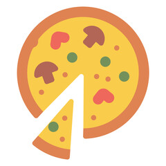 pizza food illustration