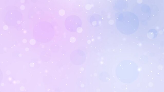 Bluish-purple background video of sparkling round bokeh [Looped]