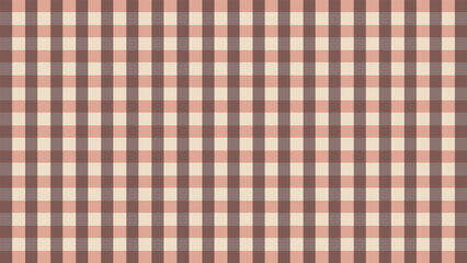 ブラウン系のシンプルなチェック柄の背景イラスト