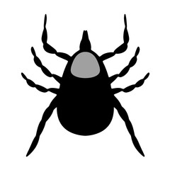 Zecke Illustration Hintergrund transparent PNG cut out