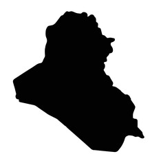 Silhouette Map of Iraq