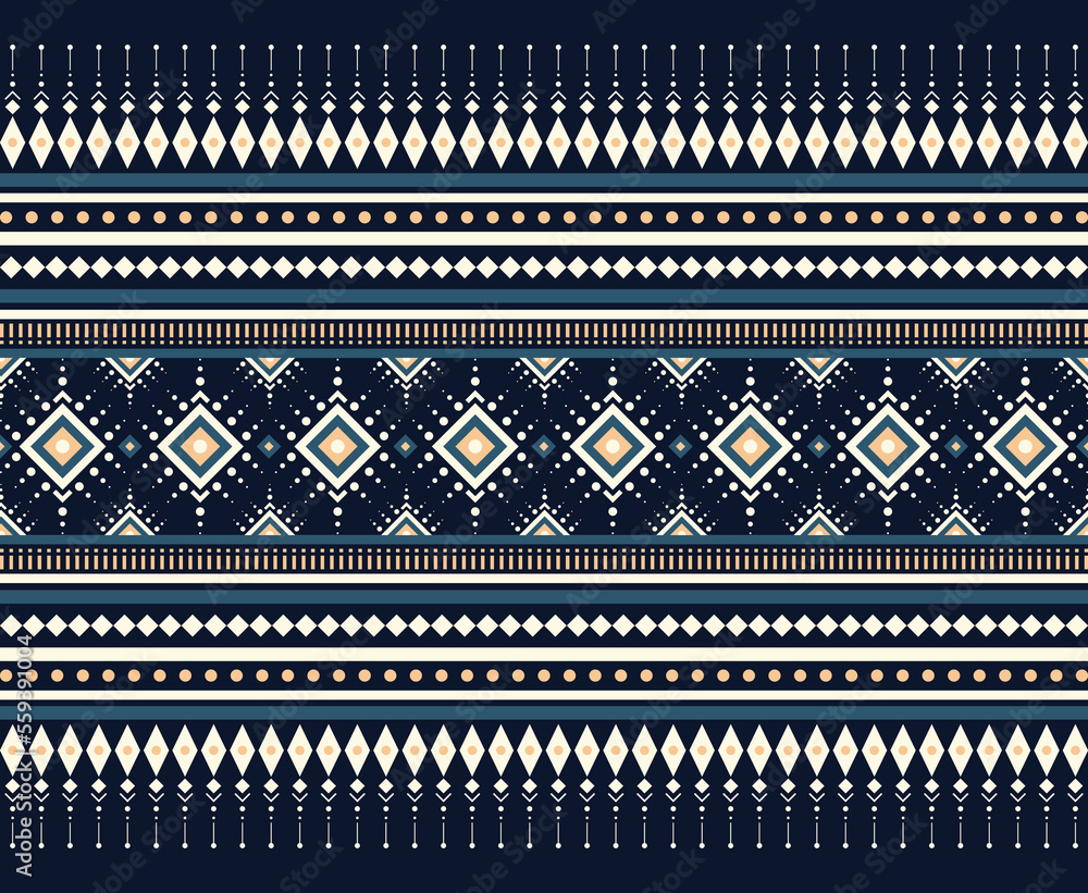 Aufkleber geometric ethnic oriental pattern background. pattern design in boho style. design for texture, wrap