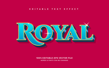 Royal editable text effect template