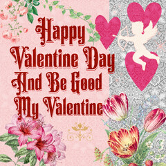 valentine, card, vector, love, design, heart, vintage, frame, illustration, day, decoration,