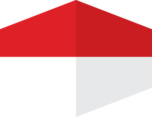 Indonesia flag background with cloth texture.Indonesia Flag vector illustration eps10.