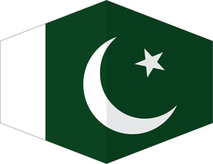 Pakistan flag background with cloth texture.Pakistan Flag vector illustration eps10.