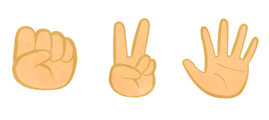 Cute palm illustration set 03