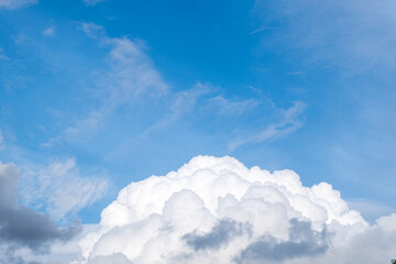blue sky with clouds