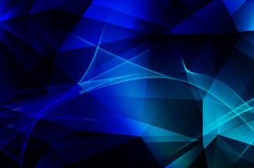 Obraz premium Vector abstract colorful geometric landing wave line page flat background.