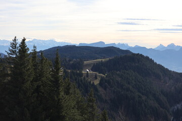 hiking in the mountains