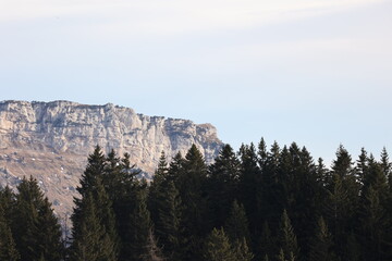 sunset in the mountains
