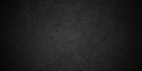 Dark black grunge textured concrete backdrop background. Panorama dark grey black slate background or texture. Vector black concrete texture. Stone wall background.