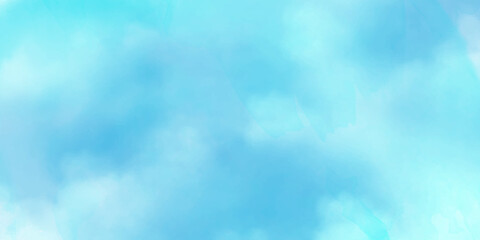 Blue sky with clouds and Abstract watercolor digital art painting for texture background. Abstract blue sky Water color background, Illustration, texture for design