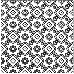 Stylish texture with figures from lines.
Abstract geometric black and white pattern for web page, textures, card, poster, fabric, textile. Monochrome graphic repeating design. 