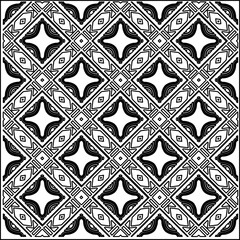 Stylish texture with figures from lines.
Abstract geometric black and white pattern for web page, textures, card, poster, fabric, textile. Monochrome graphic repeating design. 