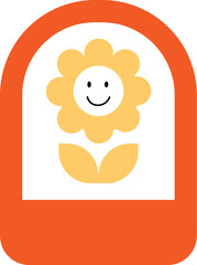 flower and window