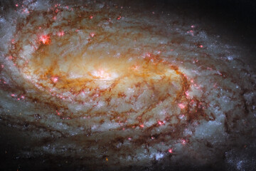 Cosmos, Universe, Spiral galaxy NGC 2903 - obrazy, fototapety, plakaty