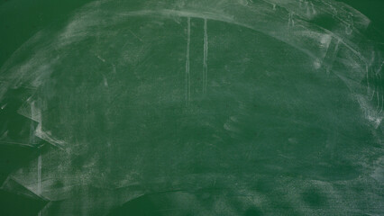 Green blank dirty chalkboard, education, back to school background - Empty blackboard texture with...