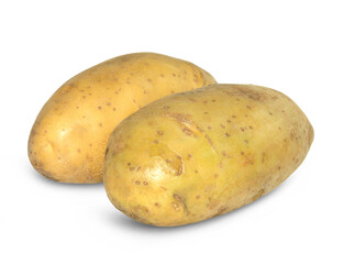 potatoes isolated on white background