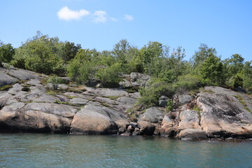 Boat trip between the Gothenburg archipelago, Sweden