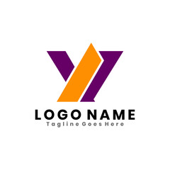 Modern letter V logo design vector template.