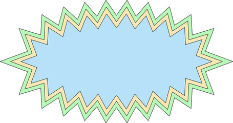 colorful modern abstract shape decoration