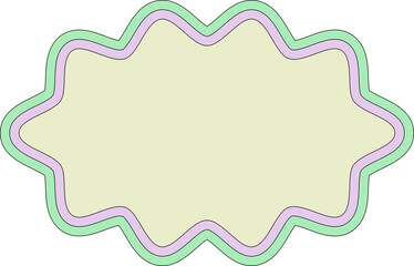 colorful modern abstract shape decoration