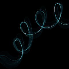 Blue vector wave with glitter. Vector background. eps 10