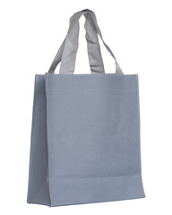 gray canvas bag isolated with clipping path for mockup