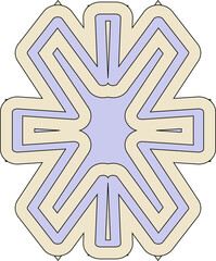 colorful modern abstract shape decoration