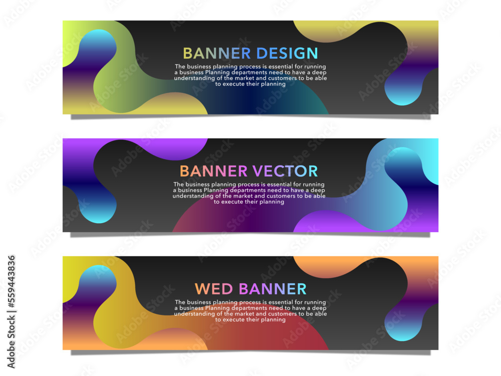 Poster abstract banner background or header stock vector template