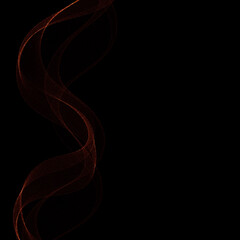 Red shiny wave. Template for a festive background. Decor element. eps 10