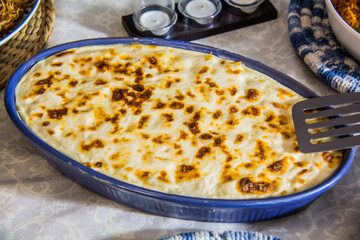 Pasta food shot with and without sauce, shot is selective focus with shallow depth of field. Photo taken at Cairo Egypt