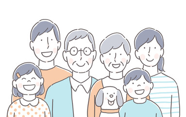 ペットと暮らす家族