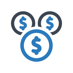 Savings icon - vector illustration . Savings, Saving, Money, Coins, Save, Cash, Budget, Investment, line, outline, icons .