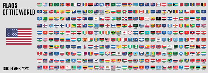 All official national flags of the world . circular design © Максим Лебедик