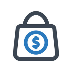 Purchase icon - vector illustration . Bag, Buy, Payment, Purchase, Shop, Shopping, Money, Pay, line, outline, icons .