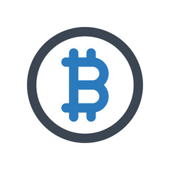 Bitcoin icon - vector illustration . Bitcoin, Cryptocurrency, Crypto, Currency, Money, Coin, Bitcoins, line, outline, icons .